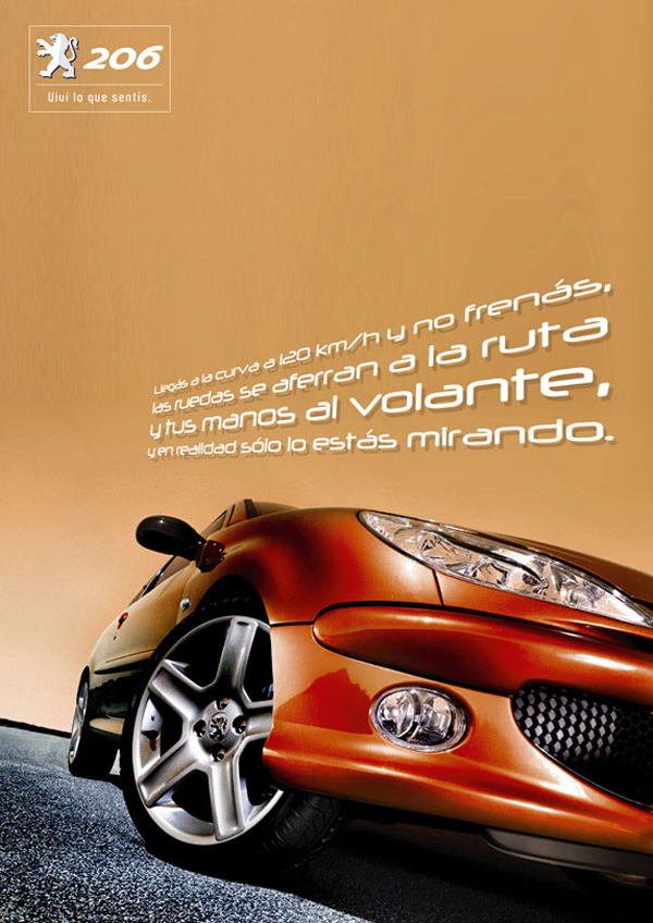 Press Ad for Peugeot 206 | Orange